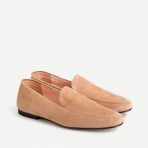 J. Crew Cecile smoking slippers in suede Size 7.5 Tan